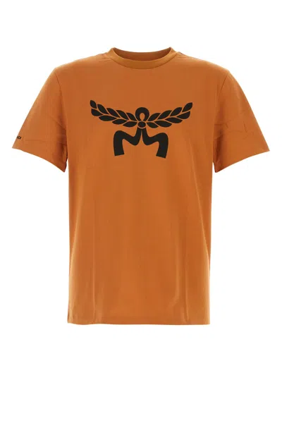 MCM MCM CARAMEL COTTON T-SHIRT