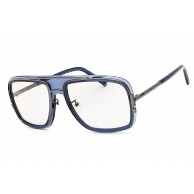 Mcm Unisex Shiny Blue Navigator Sunglasses Mw0017-h@5790a# In ["blue"]