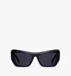 Mcm Unisex Square Sunglasses In Black