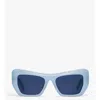 Mcm Unisex Square Sunglasses In Blue