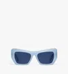 Mcm Unisex Square Sunglasses In Blue