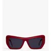 Mcm Unisex Square Sunglasses In Red