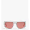 Mcm Unisex Square Sunglasses In White