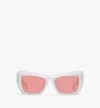 Mcm Unisex Square Sunglasses In Pink