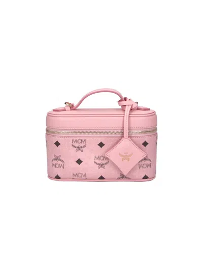 Mcm Vanity Bag "aren" In Pink