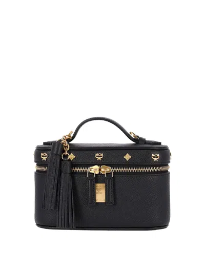 Mcm Vanity Bag In Black