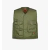 Mcm Vest In Econyl And Monogram Print Leather In Green