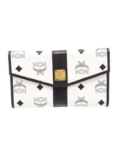 Pre-owned Mcm Vintage 1980's Trifold Wallet In Multi