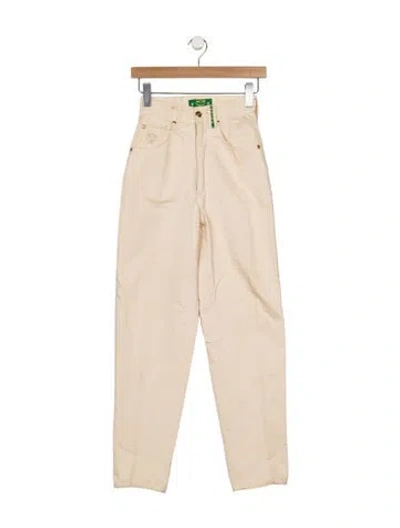 Pre-owned Mcm Vintage Straight Leg Jeans In Neutral
