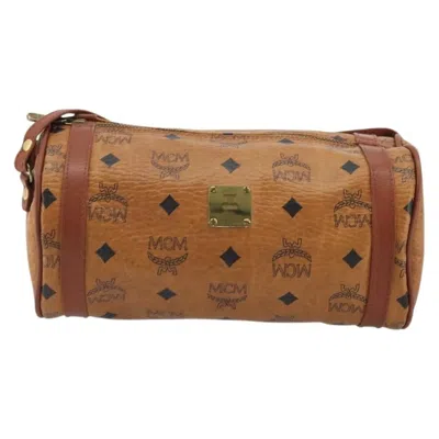 Pre-owned Mcm Vintage Vicetos Leather Brown Leather Shoulder Bag Bag ()