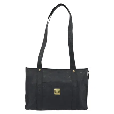Pre-owned Mcm Vintage Visetos Canvas Black Canvas Tote Bag Bag ()