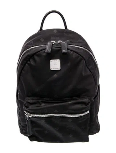 Pre-owned Mcm Visetos Backpack In Blue