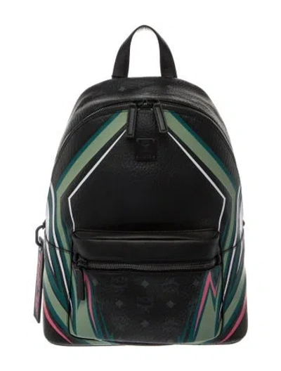 Pre-owned Mcm Visetos Backpack W/ Tags In Black