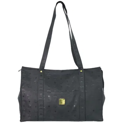 Mcm Visetos Canvas Shoulder Bag () In Black