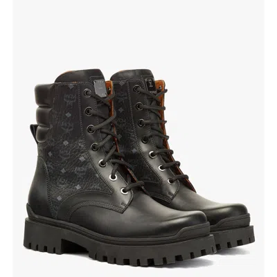 Mcm Visetos Boots In Calf Leather