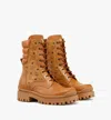Mcm Visetos Boots In Calf Leather In Brown