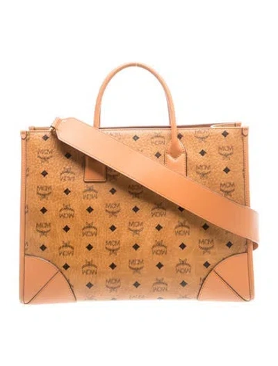 Pre-owned Mcm Visetos In Brown