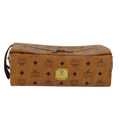 Pre-owned Mcm Visetos Brown Canvas Clutch Bag ()