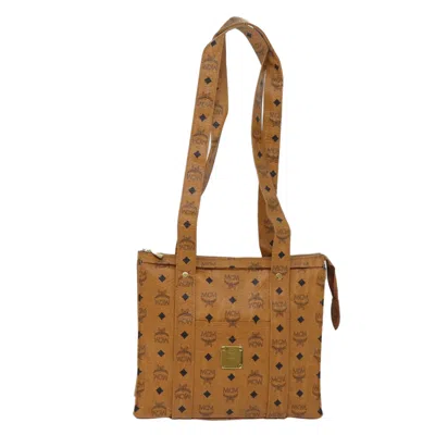 Mcm Visetos Canvas Shoulder Bag () In Brown