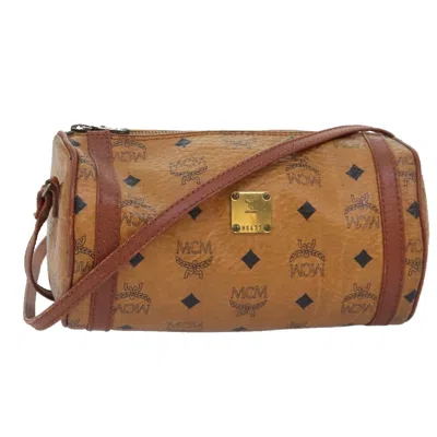 Pre-owned Mcm Visetos Brown Canvas Shoulder Bag ()