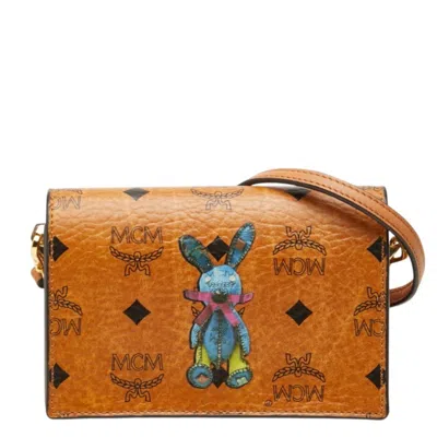 Pre-owned Mcm Visetos Brown Leather Shoulder Bag ()
