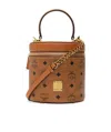 Mcm Visetos Bucket Bag In Brown