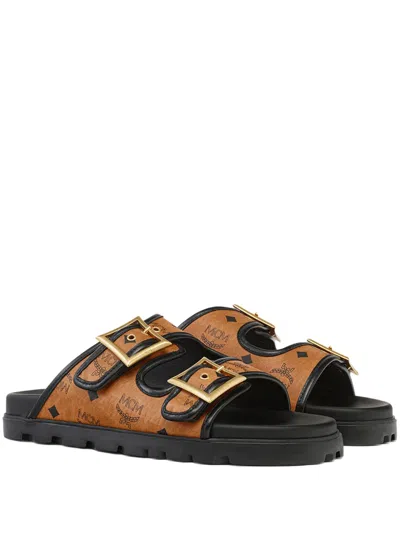MCM VISETOS-CANVAS SANDALS