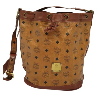 Pre-owned Mcm Visetos Canvas Shoulder Bag ()