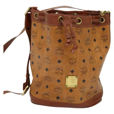 Pre-owned Mcm Visetos Canvas Shoulder Bag ()