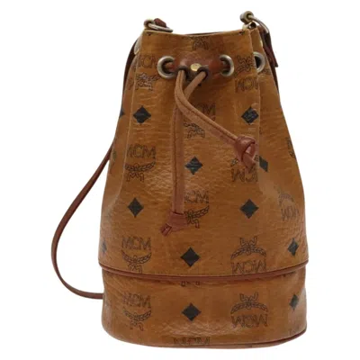 Pre-owned Mcm Visetos Canvas Shoulder Bag ()
