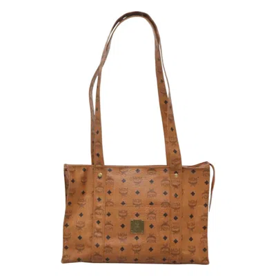 Pre-owned Mcm Visetos Canvas Tote Bag () In Brown