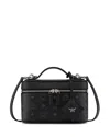 Mcm Visetos Canvas Vanity Case In Black