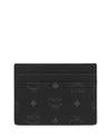 Mcm Visetos Money Clip Card Case In Black