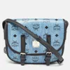 MCM MCM VISETOS COATED CANVAS AND LEATHER CROSSBODY BAG