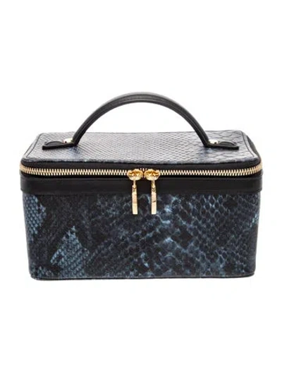 Pre-owned Mcm Visetos Cosmetic Bag In Multi