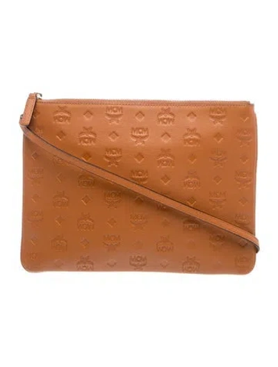 Pre-owned Mcm Visetos Crossbody Bag In Brown
