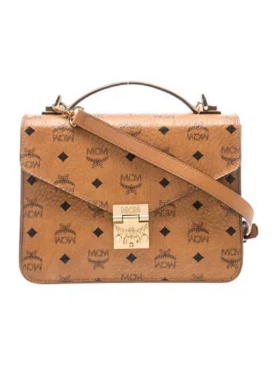 Pre-owned Mcm Visetos Crossbody Bag In Brown