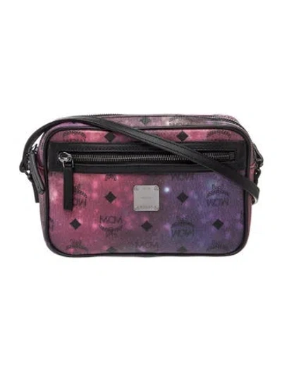 Pre-owned Mcm Visetos Crossbody Bag In Pink