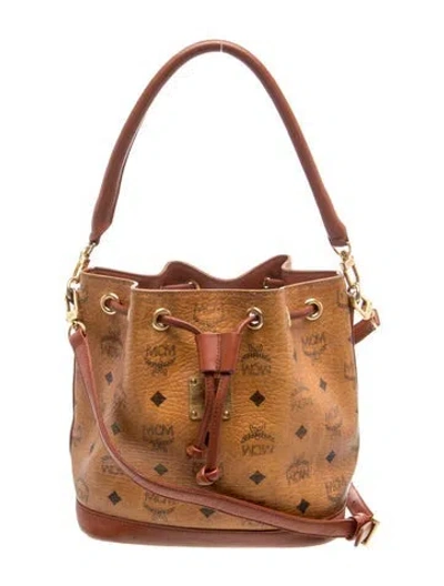 Pre-owned Mcm Visetos Heritage Vintage In Brown