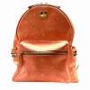 Mcm Visetos Leather Backpack In Orange
