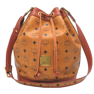 Pre-owned Mcm Visetos Leather Shoulder Bag ()