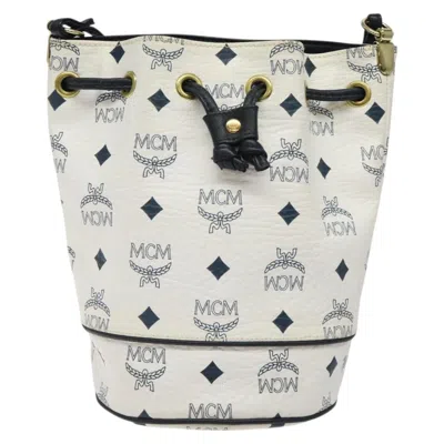 Pre-owned Mcm Visetos Leather Shoulder Bag ()
