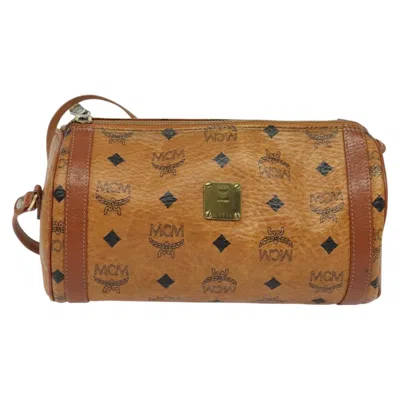 Pre-owned Mcm Visetos Leather Shoulder Bag () In Brown