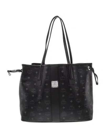 Pre-owned Mcm Visetos Liz In Black