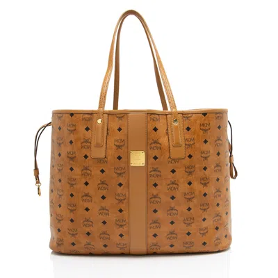 Mcm Visetos Liz Reversible Large Shopper Tote In Multi