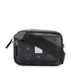 Mcm Visetos Logo Plaque Crossbody Bag In Black