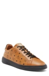 Mcm Visetos Monogram Sneaker In Cognac/black