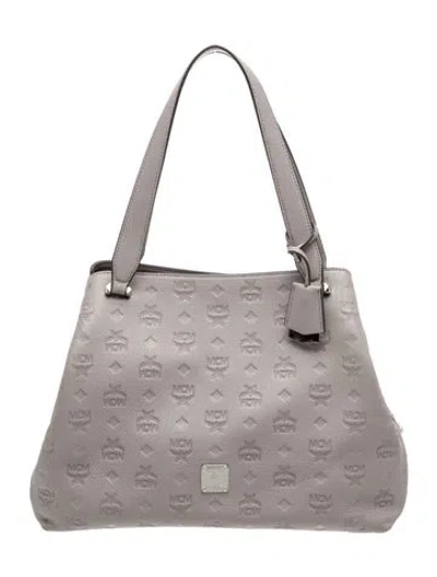 Pre-owned Mcm Visetos Ottomar In Gray