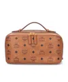 Mcm Rectangular Shape Side Strap Top Handle