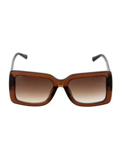 Pre-owned Mcm Visetos Oversize Sunglasses In Neutrals